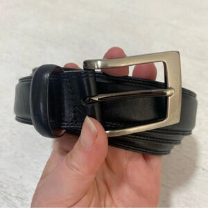 Perry Ellis | Accessories | Perry Ellis Black Leather Dress Belt 4 |  Poshmark